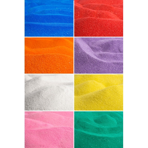 Diwali Festival 1-lb Bright Colored Sand Set, 8pc
