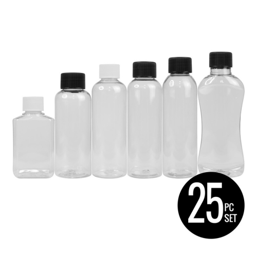 Assorted Shapes Sand Art Bottles, Set of 25