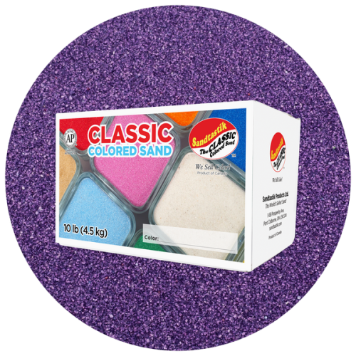 Classic Colored Sand - Purple - 10 lb (4.5 kg) Box