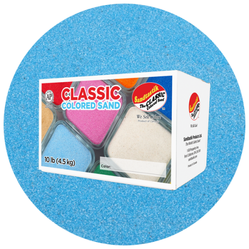 Classic Colored Sand - Light Blue - 10 lb (4.5 kg) Box