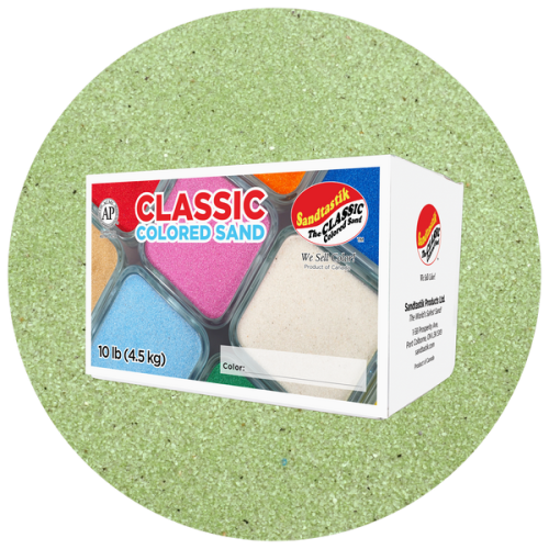 Classic Colored Sand - Moss Green - 10 lb (4.5 kg) Box