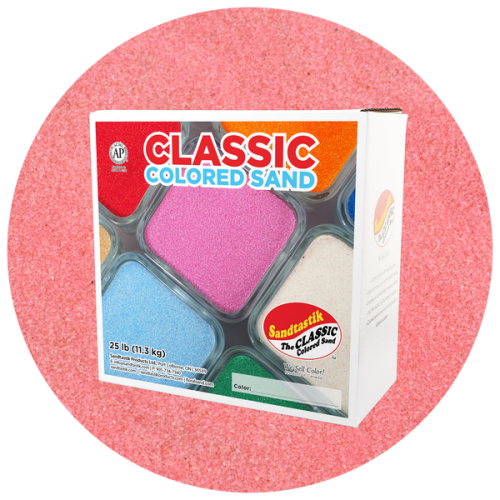 Classic Colored Sand - Bubblegum Pink - 25 lb (11.3 kg) Box