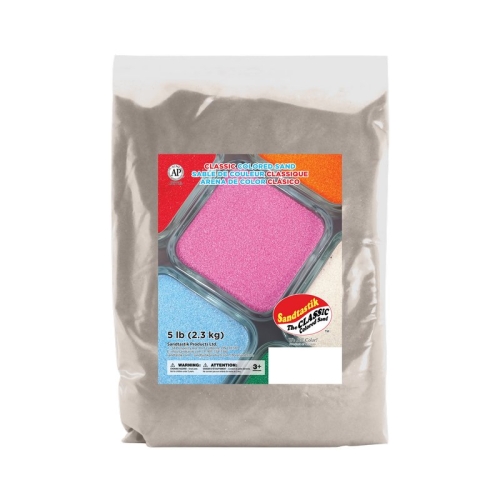 Classic Colored Sand - Grey - 5 lb (2.3 kg) Bag