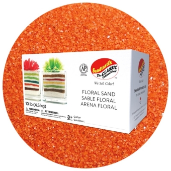Floral Colored Sand - Orange - 10 lb (4.5 kg) Box