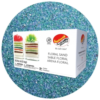 Floral Colored Sand - Caribbean Mist - 10 lb (4.5 kg) Box