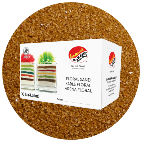 Floral Colored Sand - Espresso - 10 lb (4.5 kg) Box
