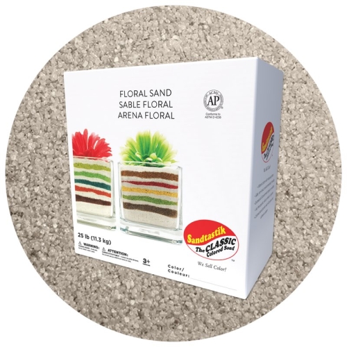 Floral Colored Sand - Light Silver - 25 lb (11.4 kg) Box