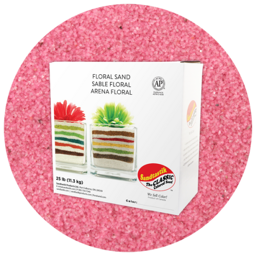 Floral Colored Sand - Pink - 25 lb (11.4 kg) Box