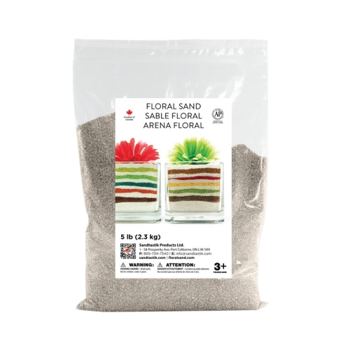 Floral Colored Sand - Dark Silver - 5 lb (2.3 kg) Bag