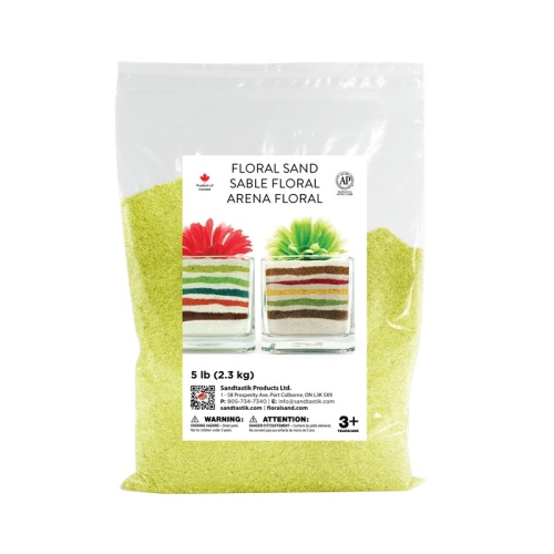 Floral Colored Sand - Lemon Drop - 5 lb (2.3 kg) Bag