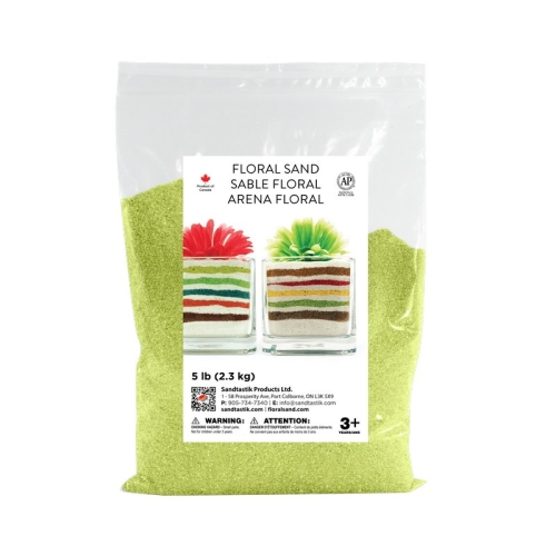 Floral Colored Sand - Wild Lime - 5 lb (2.3 kg) Bag