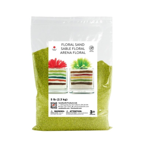 Floral Colored Sand - Cress Green - 5 lb (2.3 kg) Bag