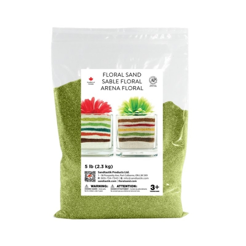 Floral Colored Sand - Kiwi - 5 lb (2.3 kg) Bag