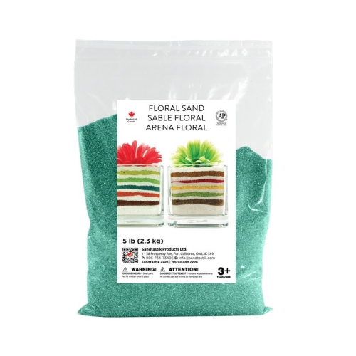 Floral Colored Sand - Teal - 5 lb (2.3 kg) Bag