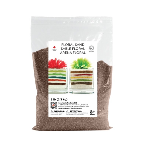 Floral Colored Sand - Coffee - 5 lb (2.3 kg) Bag