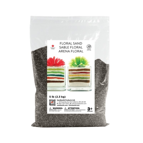 Floral Colored Sand - Graphite - 5 lb (2.3 kg) Bag