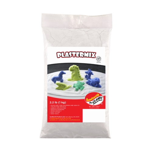 PLASTERMIX Plaster of Paris, Arctic White, 2.2 lb (1 kg)