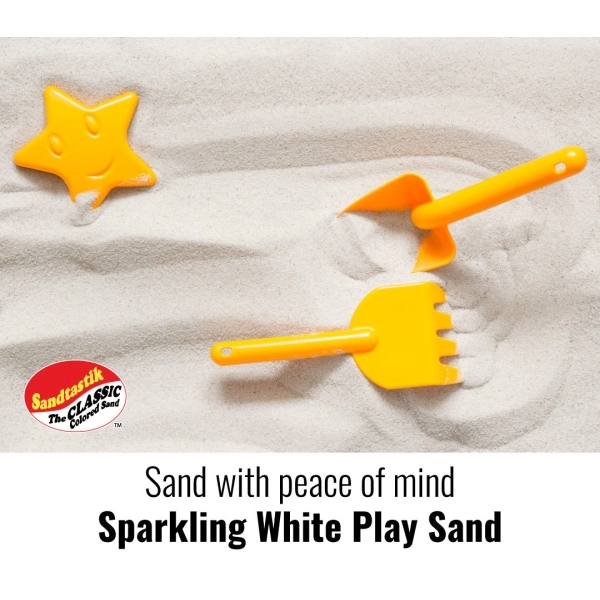 Sandtastik® Therapy Play Sand, Natural White, 300 lb - Colored Sand Company