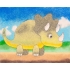Peel 'N Stick Sand Art Board #32 - Triceratops