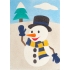 Peel 'N Stick Sand Art Board #24 - Snowman