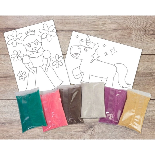 Peel 'N Stick Sand Art Kit Magical Fantasy