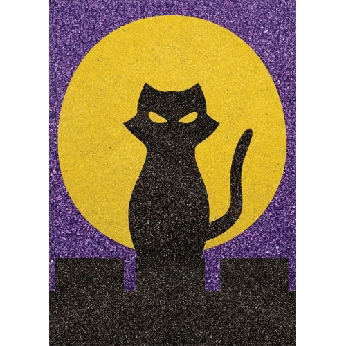 Peel 'N Stick Sand Art Board 22 The Cat and the Moon
